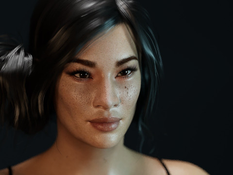 Lucy Liu 3Dモデル