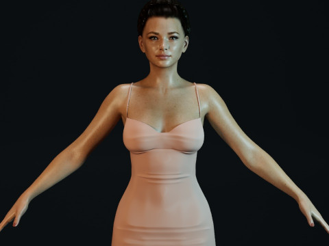 Kristin Kreuk 3D 모델