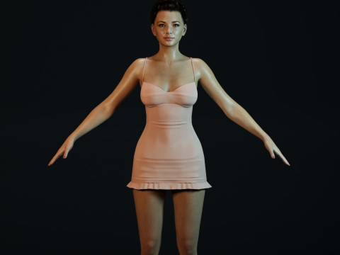 Kristin Kreuk 3D 모델