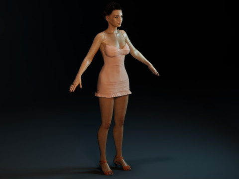 Kristin Kreuk 3D 모델