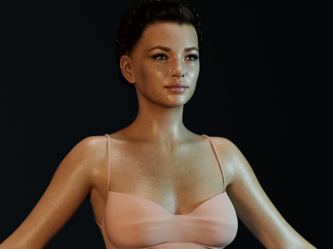 Kristin Kreuk 3D 모델