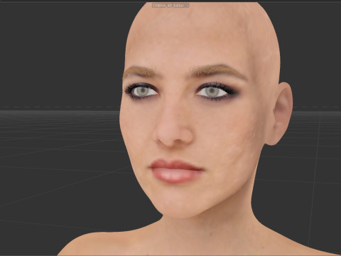 Young Sophie Marceau 3D Model
