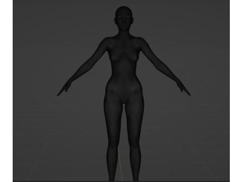Young Sophie Marceau 3D Model