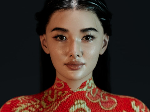 Li Qin Model 3D