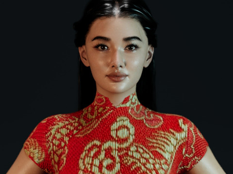 Li Qin Model 3D