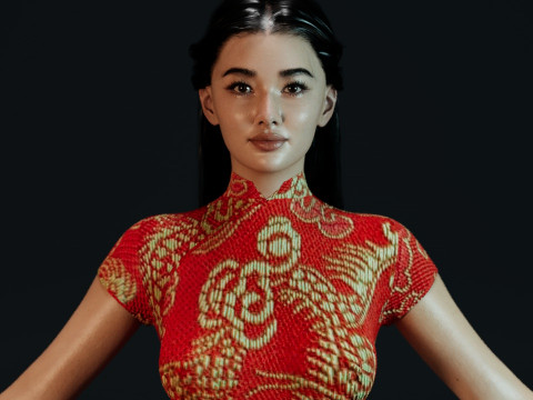 Li Qin Model 3D