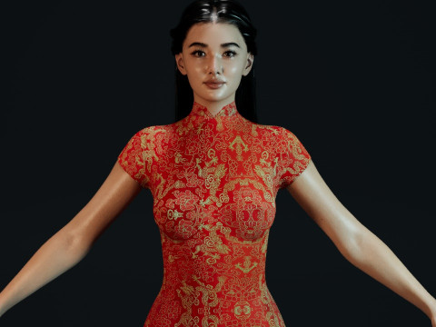 Li Qin Model 3D