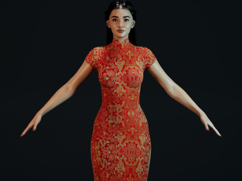 Li Qin Model 3D