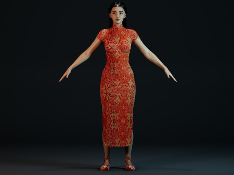 Li Qin Model 3D