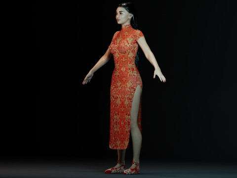 Li Qin Model 3D
