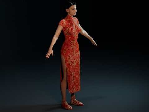 Li Qin Model 3D