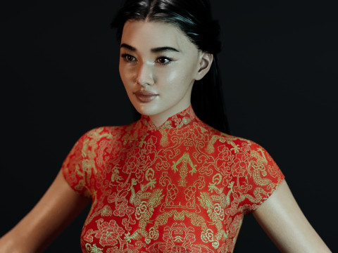 Li Qin Model 3D