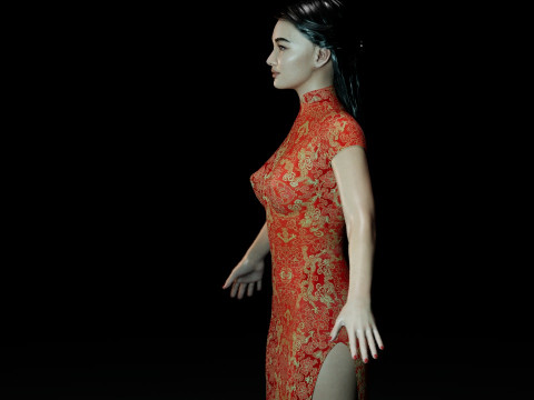 Li Qin Model 3D