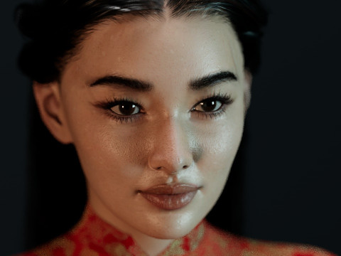 Li Qin Model 3D