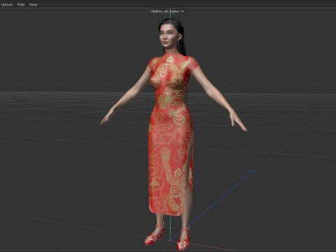 Li Qin Model 3D