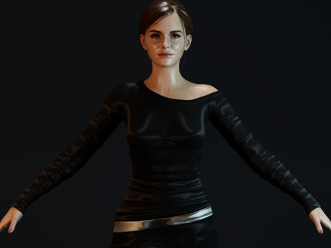 Emma Watson 3D Model