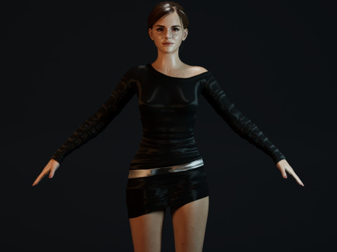 Emma Watson 3D Model