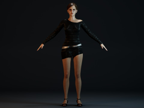 Emma Watson 3D Model