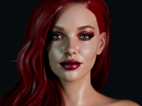 Jessica Rabbit Real Muse 3D Model