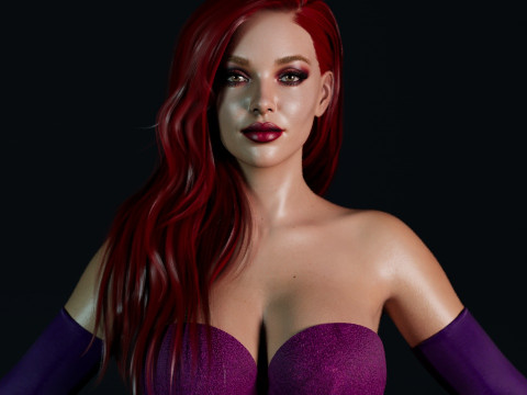 Jessica Rabbit Real Muse Modello 3D