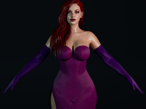 Jessica Rabbit Real Muse Modello 3D