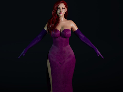 Jessica Rabbit Real Muse Modello 3D
