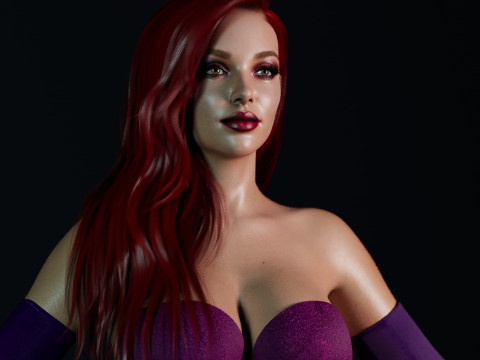 Jessica Rabbit Real Muse Modello 3D
