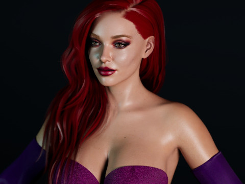 Jessica Rabbit Real Muse Modello 3D