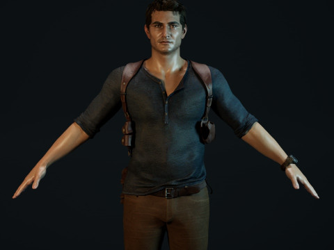 Nathan Drake 3D Model