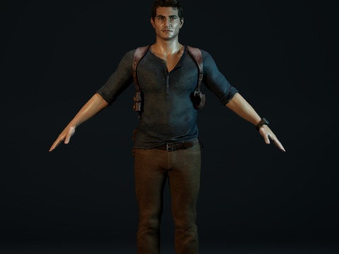 Nathan Drake 3D Model
