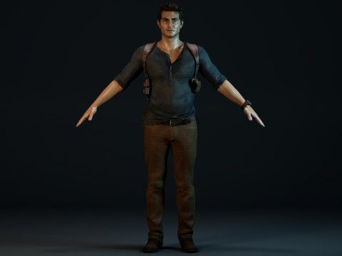 Nathan Drake 3D Model