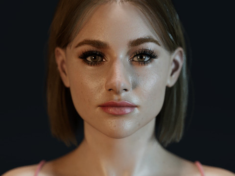 Lili Reinhart Modelo 3D
