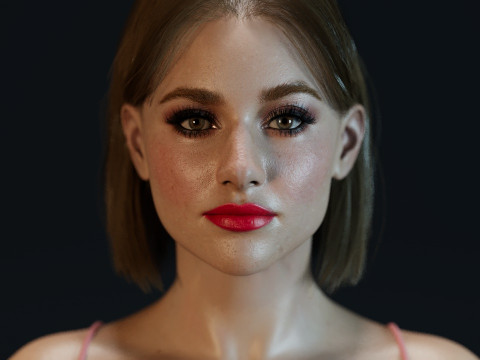 Lili Reinhart 3D-Modell