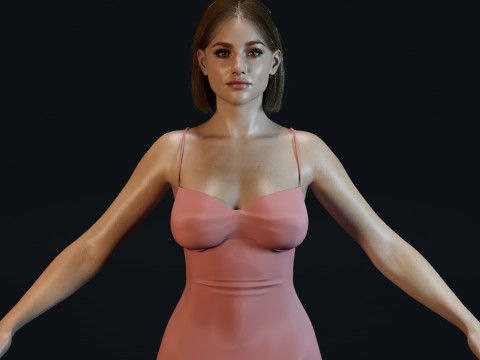 Lili Reinhart 3D-Modell