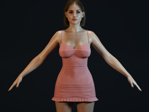 Lili Reinhart 3D-Modell