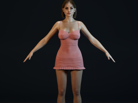 Lili Reinhart 3D-Modell