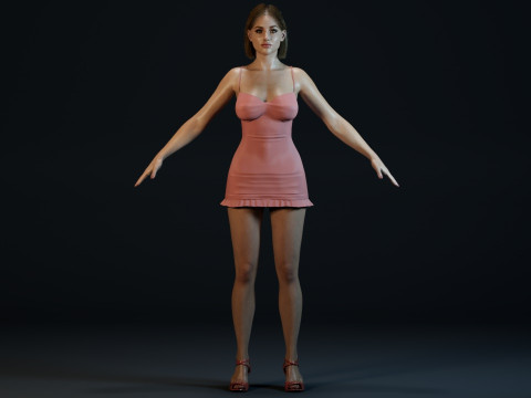 Lili Reinhart 3D-Modell