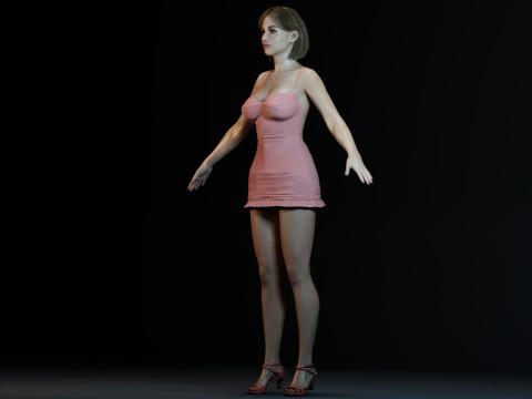 Lili Reinhart 3D-Modell