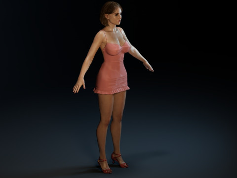 Lili Reinhart 3D-Modell