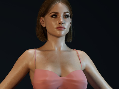 Lili Reinhart 3D-Modell