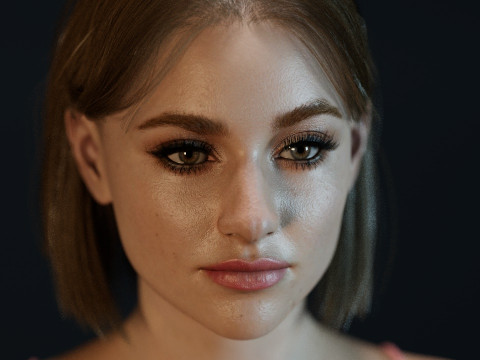 Lili Reinhart 3D-Modell