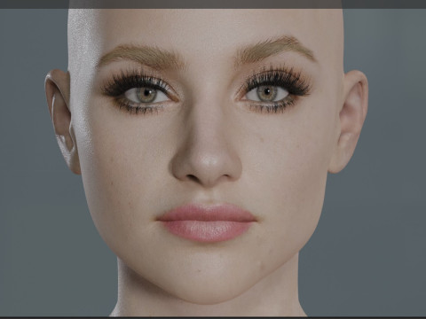 Lili Reinhart 3D-Modell