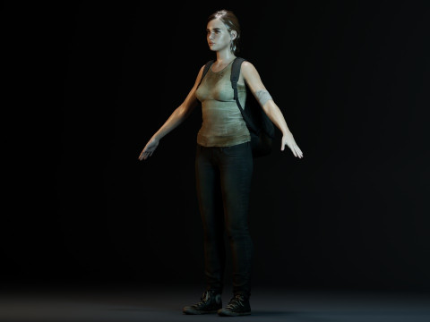 Ellie Williams 3Dモデル