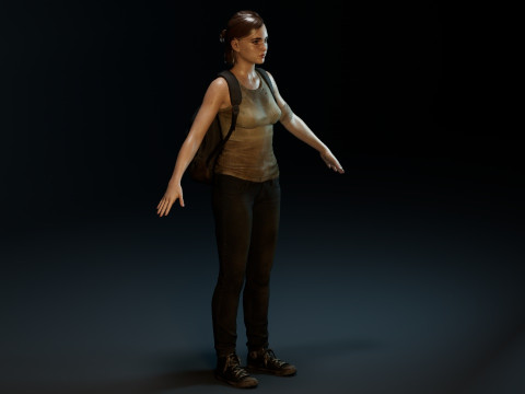Ellie Williams 3Dモデル
