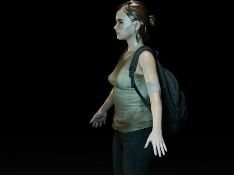 Ellie Williams 3Dモデル