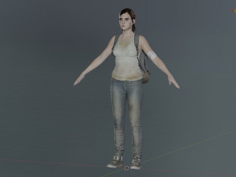 Ellie Williams 3Dモデル