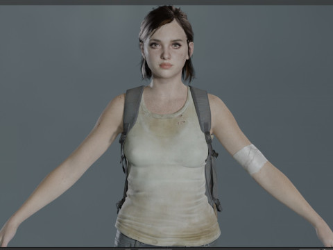 Ellie Williams 3Dモデル