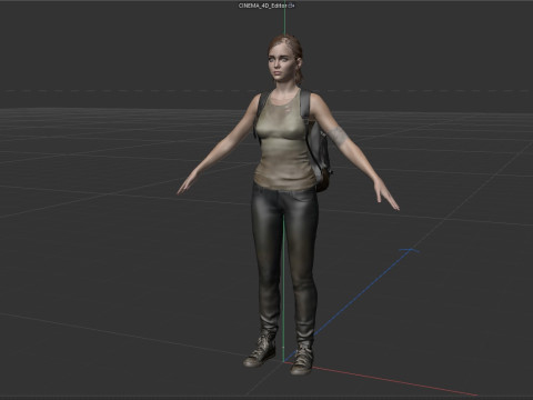 Ellie Williams 3Dモデル