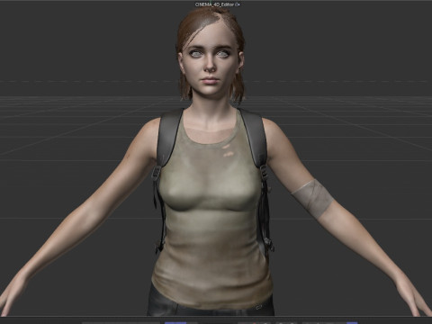 Ellie Williams 3Dモデル