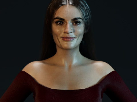 Emma Mackey 3D 模型